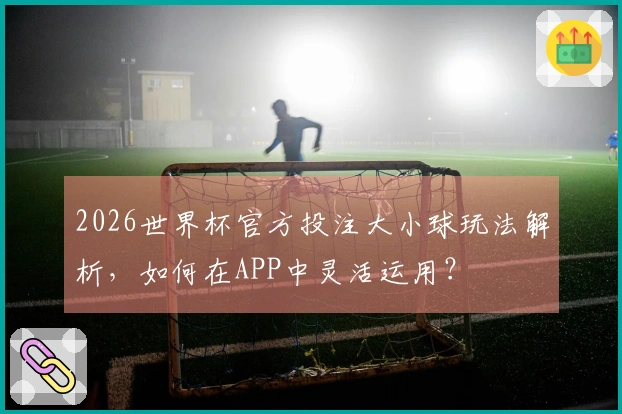 2026世界杯官方投注大小球玩法解析，如何在APP中灵活运用？